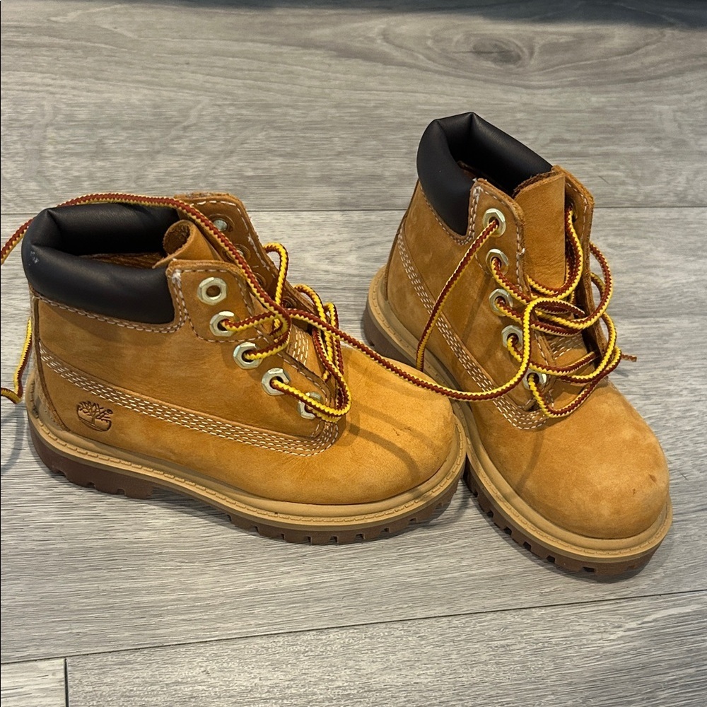 Timberland Kids Brown Leather Boots